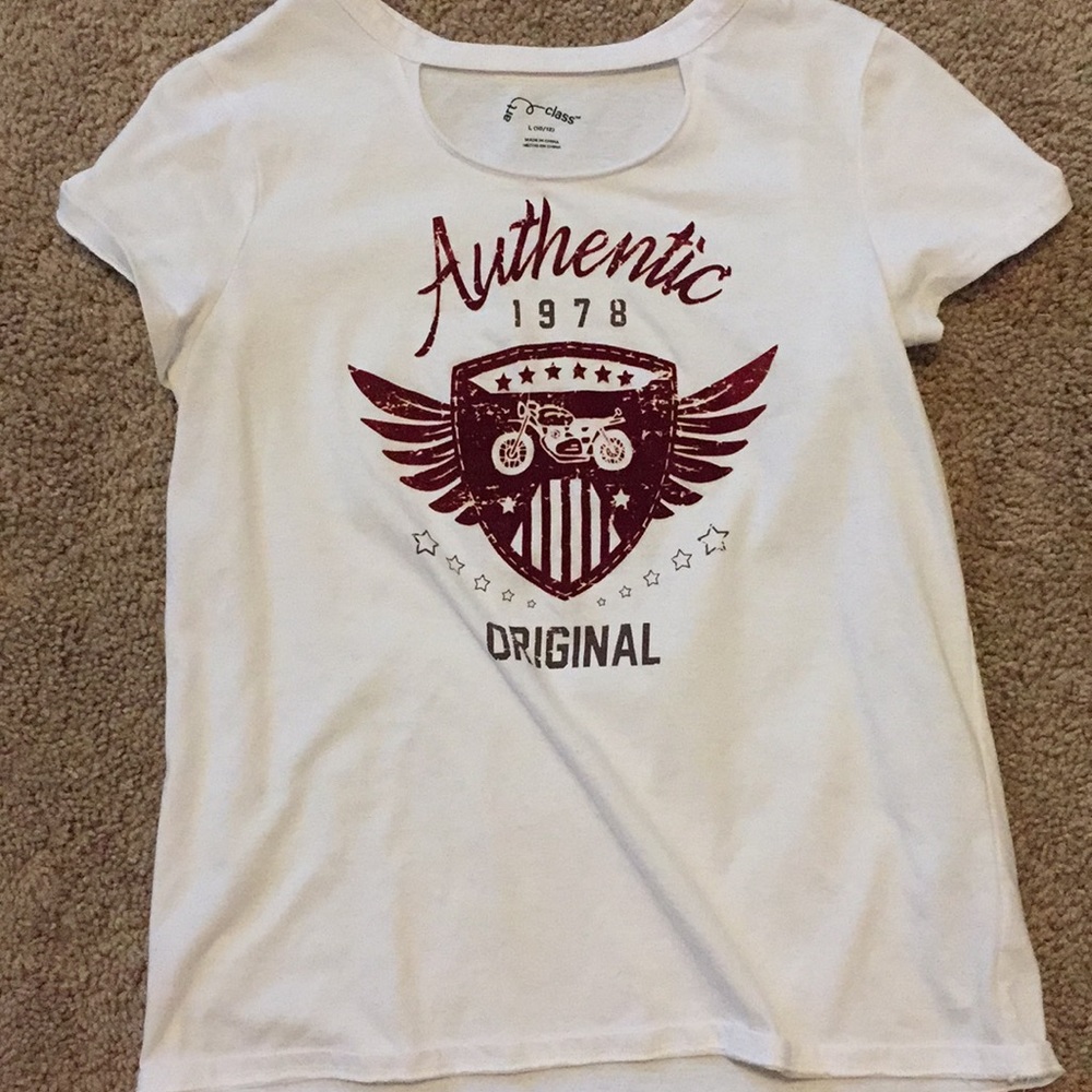 White Cut Out Shirt